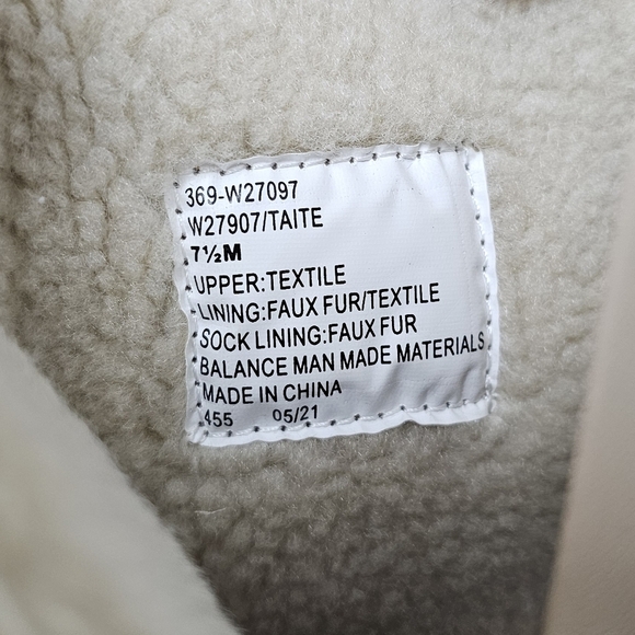 White Mountain Womens Taite Fabric Sherpa-Lined Cold Weather Boots 7.5 Tobacco - Picture 8 of 10